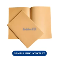 Sampul Buku Coklat Polos Isi 20 Lembar